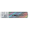 Logo In Motion Lip Balm w/ Multicolor Slanted Stripe Background